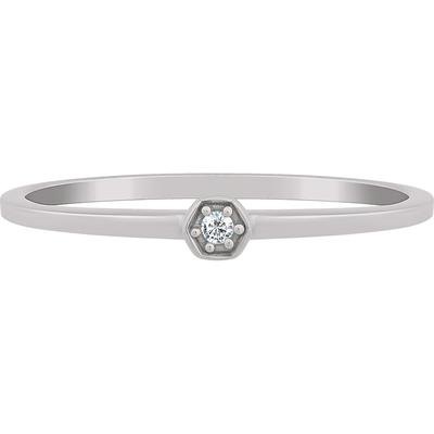 caï Caï Damen-Damenring 925er Silber Zirkonia 50 32016387 54 Damen Image