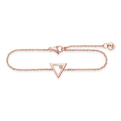 caï Armband 925/- Sterling Silber Zirkonia weiß 19,0cm Damen Image
