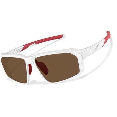 Zenni Sunglasses White With Brown Lens Plastic Full Rim Frame