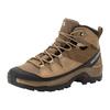 Wanderschuh SALOMON "QUEST ROVE Gore-Tex", Gr. 49, beige (beige, braun), Leder, Textil, sportlich, Schuhe, Wasserdicht