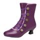 WKAYsIV Ankle Boots for Women Flat Womens Ladies Waterproof Leather Breathable Lace Up Memory Foam Hiking Outdoor Trekking Boots UK Sizes 3-8 Womens Knee High Boots 5 26.99 Purple