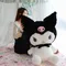 Giocattoli di peluche Sanrio Kuromi di grandi dimensioni Kawaii farcito Kuromi bambola di peluche Anime Cartoon Ragdoll Dol Home Decor Ragazze e bambini Regalo per bambini