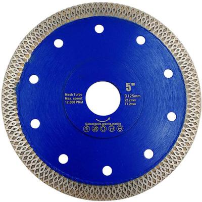 Diamant-Trennscheibe 125 mm mit X-Mesh-Turboklinge für Fliesen, Marmor, Granit, Keramik Image