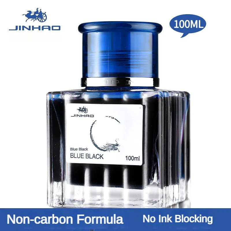 JINHAO 100/50 ml/30 ml Füllfederhaltertinte, verschiedene Farben, Glasflaschen, Nachfüllpatrone, Schule, Schreiben, Bürobedarf, Schreibwaren Image