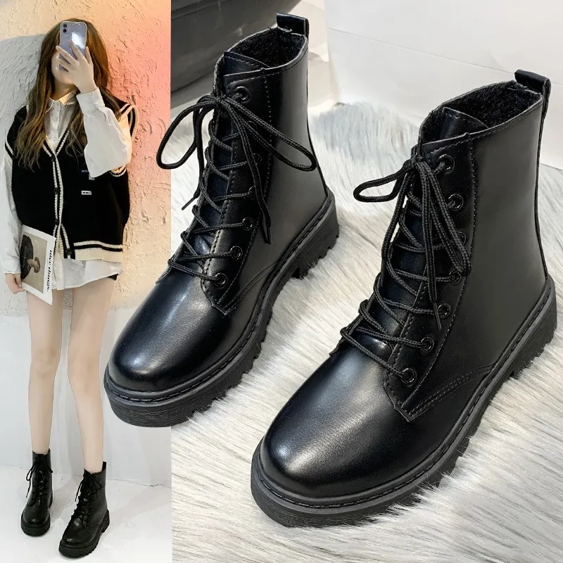 Women's Boots Cheap Shoes Clearance Ankle Boots Platform Combat Woman Trend Black Designer Elegant Comfortable Moccasin New In