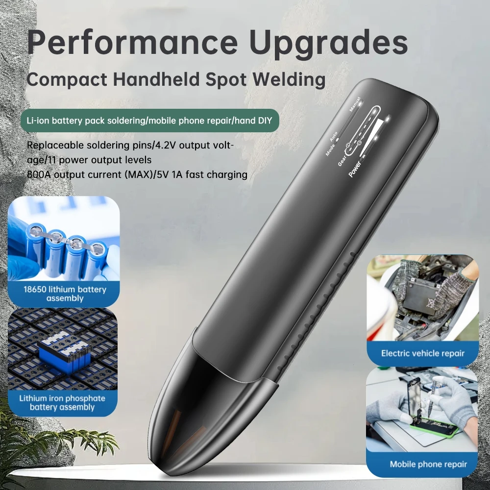 Tragbares Handpunktschweißgerät DC5V, geeignet für 18650-Lithiumbatterie, DIY Mini-Punktschweißgerät für den Haushalt Image