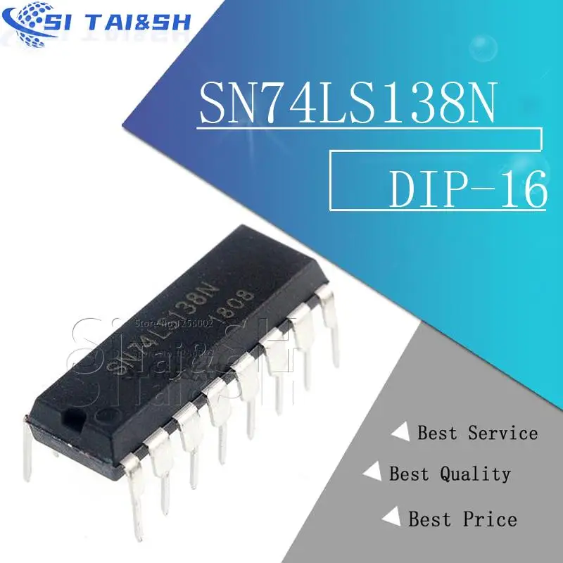 10 Stück SN74LS138N DIP-16 74LS138 DIP HD74LS138P SN74LS112N SN74LS123N SN74LS132N SN74LS139AN SN74LS145N 74LS123 74LS132 74LS139 Image