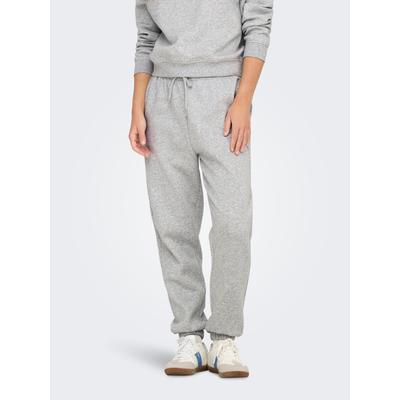 Sweathose ONLY "ONLSWEAT PANTS SWT", Damen, Gr. XL (42), N-Gr, grau (light grau melange), Sweatware, Obermaterial: 60% Baumwolle, 40% Polyester, unifarben, meliert, modisch, regular fit, Hosen Image