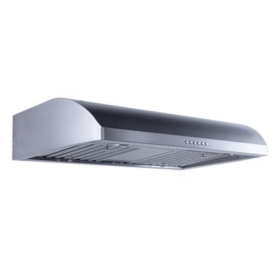 Low Profile Under-Cabinet Range Hood, Ducted, 900 CFM, Modern design Stainless Steel Finish | Proline PLJW 125 / 36 inches wide