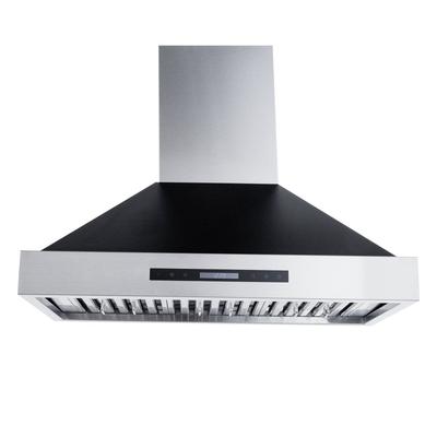 Proline King Air with Stainless Steel, White and Matte Black Finish - Dream Home Series - 550/1200 CFM, Wall-Mounted Range Hood / 48 inches wide / Stainless Steel