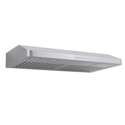 Under-Cabinet Range Hood, Convertible to Ductless, 600 CFM, Stainless Steel | Proline PLJW 185 Slim / 36 inches wide / Facing Down
