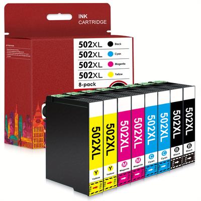 TEMU 8er-pack 502xl Multipack Druckerpatronen Kompatibel Für 502 Xl Patronen Für Workforce Wf-2860 Wf-2865 Wf-2880 Home Xp-5100 Xp5100 Xp-5105 Xp5105 Xp-5150