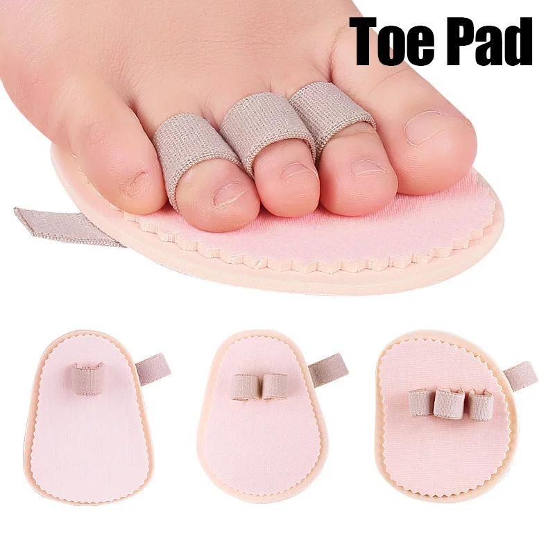 1 Paar Zehen spaltung Vorfuß polster Zehen drehung überlappende Hammer zehe atmungsaktiv absorbierende abriebfeste vordere Fuß polster Image