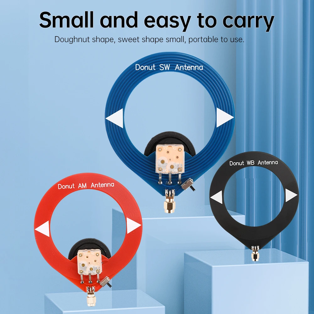 Sweet Donut AM MW/SW Mini-Loop-Antenne, mittlere Welle, Kurzwelle, kleine Loop-Radioantenne für tragbare Nutzung Image