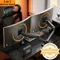Braccio del monitor del PC 360 ° Staffa per monitor regolabile 2 in 1, supporto per monitor per schermi da 13-32", supporto per monitor con molla a gas a doppio schermo