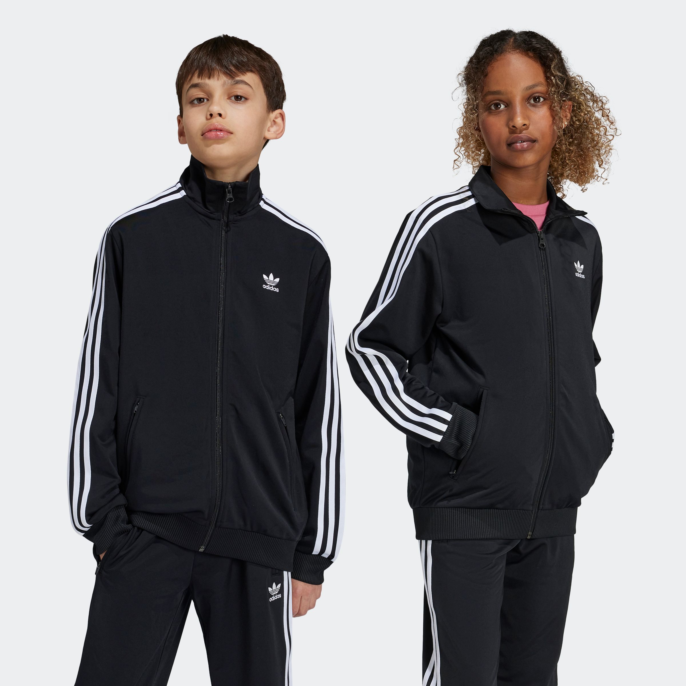 Trainingsjacke ADIDAS ORIGINALS "FIREBIRD TOP", Kinder, Gr. 146, schwarz, Obermaterial: 100% Polyester, normal, Jacken Image