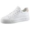 Plateausneaker ARA "CANBERRA", Damen, Gr. 3,5 (36), beige (weiß, sand), Glattleder, sportlich, Schuhe, Freizeitschuh, Halbschuh, Schnürschuh in Komfortweite G (= weit)