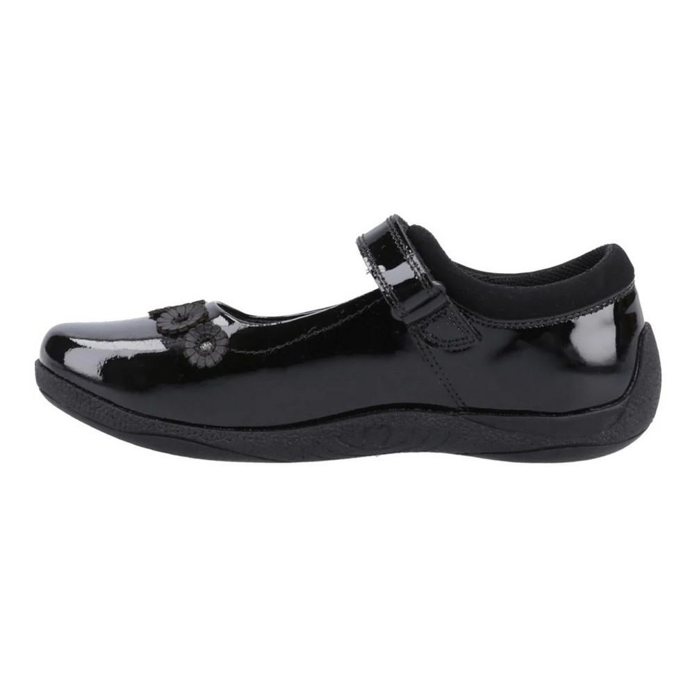 Hush Puppies - Mädchen Schul-Uniform-Schuhe "Christina", Leder (Schwarzer Lack) Image