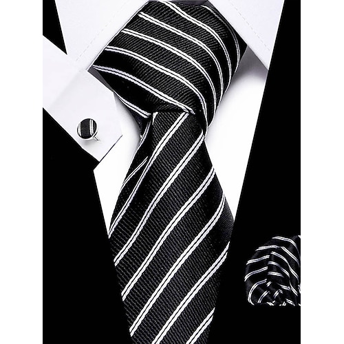 Lila kariertes Herren-Set aus Seidenkrawatte und Einstecktuch – stilvoll und elegant, perfekt für Hochzeiten, geschäftliche und formelle Anlässe Image