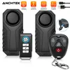 Anchtek 113dB USB Rechargeable Bike Alarm Wireless Alarma Moto Vibration Sensor Warning Alarm System For Motorcycle Electric Car