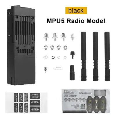 MPU5 Dummy Tactical Model DIY Walkie-Talkie Transceiver Interphone Dummy Model Radio Walkie-Talkie