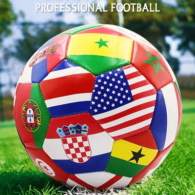 National Flag Colours Soccer Ball Suitable For Different Surfaces And Teamwork Innovative Foot Balls