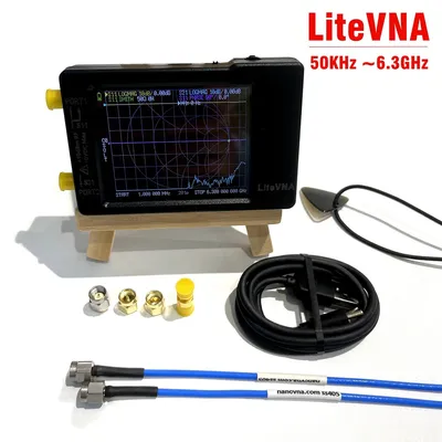 New LiteVNA-62 50KHz ~ 6.3GHz LiteVNA-64 Touch Screen Vector Network Analyzer HF VHF UHF Antenna