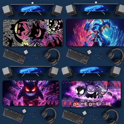 Cute Anime Gengars Mousepad HD Printing Computer Gamers Locking Edge Non-slip Mouse Pad XXL90x40cm