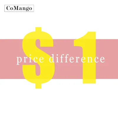 USD for additional ship cost, Payment Difference, Price Difference