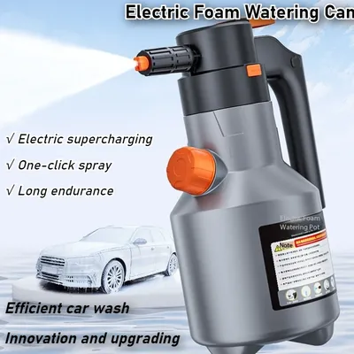 2L Electric Car Wash Foam Spray Bottle Rechargeable Home Garden Clean Detailing High Pressure Wash