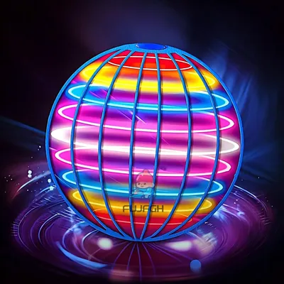 Flying Ball Suspension Color LED Automatic Boomerang Ball Black Tech Magic Ball Flying Toys