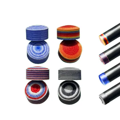 8PCS 14mm Break Jump Cue Tips Colorful Fiber Tips For Pool Game Cue Billiards Accessories Super Hard