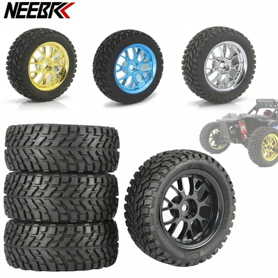 NEEBRC 1.9inch 75mm Off Road Buggy Tires Wheel 12mm Hex Hubs wheel hub for Wltoys 144001 144010 1/12