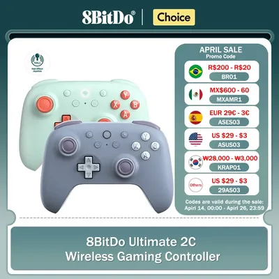 8BitDo Ultimate 2C Wireless Gaming Controller for PC, Windows 10, 11, Steam Deck, Raspberry Pi,