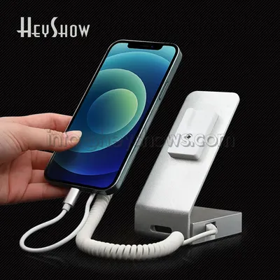 10Pcs Metal Cellphone Security Display Stand Anti-Theft Holder with Burglar Alarm And Charging