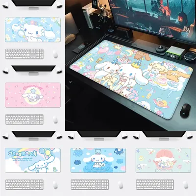 Sanrios Cute Cinnamorolls Mousepad HD Printing Computer Gamers Locking Edge Non-slip Mouse Pad