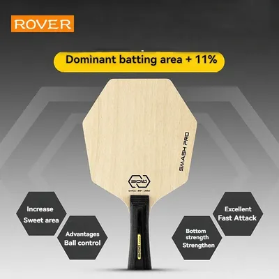 Hexagon Table Tennis Bat Base Plate Larger Hitting Area Pure Wood Blade Professional Paddle for