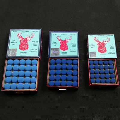 50pcs ELK Billiards House Club Master Cue Tip 10/12/13mm
