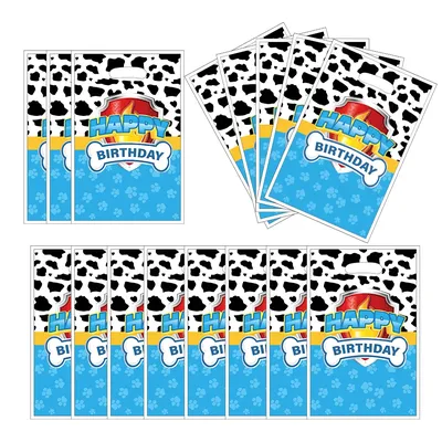 10/40Pcs Paw Patrol Party Gift Bags Dogs Skye Candy Packing Bag Loot Bag Kids Boy Girl Birthday