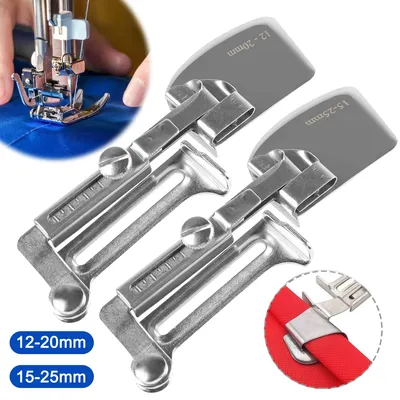 Adjustable Sewing Rolled Hemmer Foot Bobbin and Rolled Hemmer Foot Adjustable Rolled Hem Presser Foot Sewing Machine Accessories