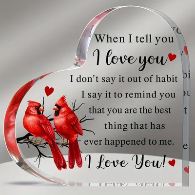 1pc,To My Love Acrylic Gift for Her Romantic Boyfriend Gifts Girlfriend Love Cute Gifts Ideas