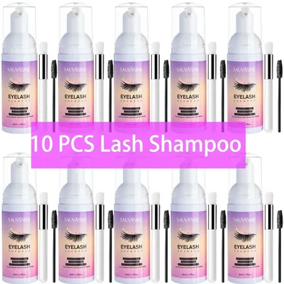 5/10PCS 50ML Eyelash Extension Shampoo Foam Mousse Kit Fast Makeup Glue Removal Foam Set Deeply