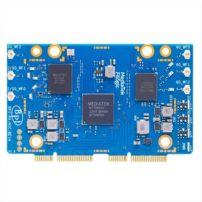 For Banana Pi BPI-R4-NIC-BE14 Wifi7 Module Accessories for BPI-R4 MediaTek MT7995AV Chipset 2 PCIe