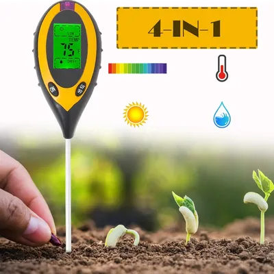 3/4 in 1 Soil pH Tester PH Light Moisture Acidity Tester Soil Tester Moisture Meter Plant Soil