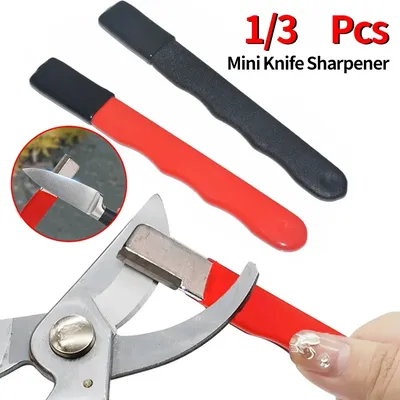 Professional Kitchen Knife Sharpener - Tungsten & Diamond Ceramic Sharpening Stone for All Blades