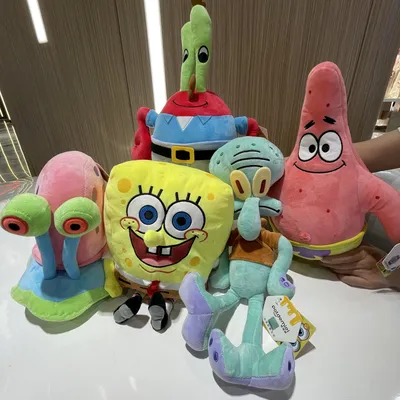 Genuine Anime Spongebob Squarepants Patrick Star Squidward Eugene H. Krabs Gary Kawaii Cartoon