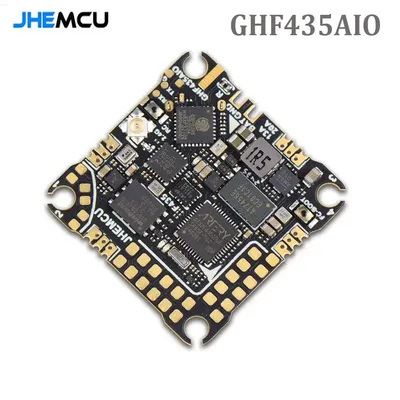 JHEMCU GHF435AIO 20A Flight Controller 2-4S with OSD Baro Blackbox 16MB GPS Built-in ELRS 2.4G CRSF