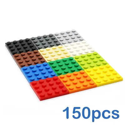 150pcs DIY Building Blocks Thin Figures Bricks 4x4 Dots 12Color Educational Creative Size Compatible