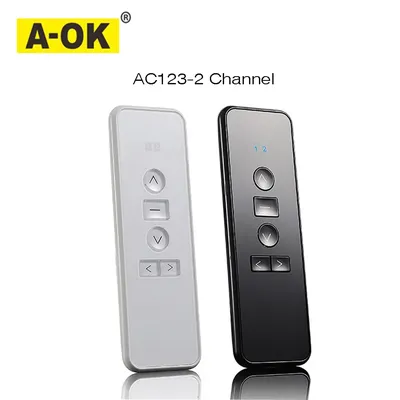 A-OK RF433 Remote Controller AC123-01 AC123-02 AC123-06 AC123-16 for A-OK RF433 Curtain