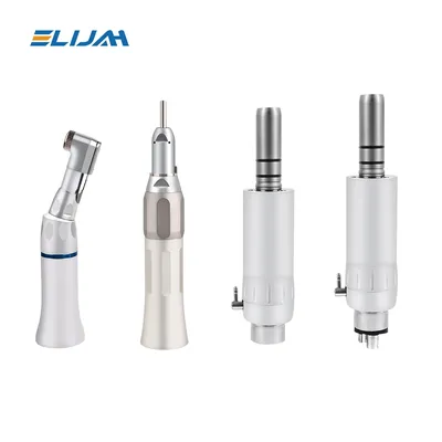 2/4 Holes Dental Low Speed Handpiece Kit EX-203 Set E-type Air Turbine Straight Contra Angle